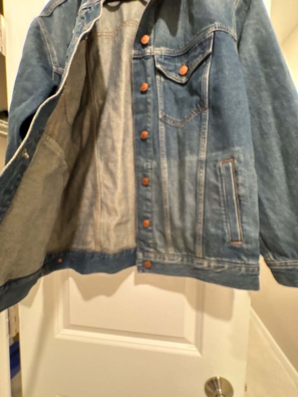 Madewell Classic Denim Jean Jacket Medium Wash Size M - Picture 6 of 13